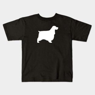 English Cocker Spaniel Silhouette Kids T-Shirt